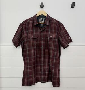 Men’s KUHL Mountain Grown Plaid Button Down Shirt Size Large L